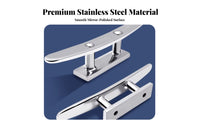 Mooring Extension Cleat Stainless Steel Mooring Cleat Rustproof Stainless Steel Boat Bollard for Yacht