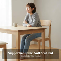 Nordic design Upholstered Wooden Chair Minimalist Design Seating Furniture Ergonomic spinerest Accent Seat Sturdy Frame for Homeowners, Restaurant Owners, Interior Designers, Dining Room, Kitchen, Cafe, Home Office