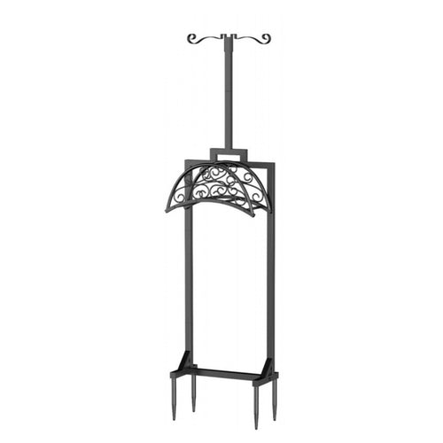 Tall Frame Yard Organizer Pointed Stakes Garden Hose Holder with Spikes for Farm