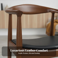 Round spine Armchair Nordic Design Dining Chair sturdy Wood Construction Padded Seat for homeowners, Adults, perusing corner