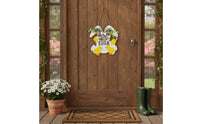 Easter Welcome Plaque Ready to Hang Wooden Easter Sign Indoor & Outdoor Use Wooden Bunny Sign for Party, Wall Decor, Porch