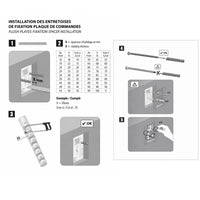Wall-Mounted Concealed Tank Flush Panel for SIAMP Verso 350 and 1100