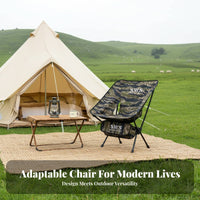 Foldable Design Moon Chair space-saving rearpacking Chair Lightweight Outdoor Gear Easy Setup for rearpackers, event and attenders, Camping, Fishing, Hiking, outdoor meals