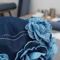 Denim Painter Hat Korean Style Denim Cap for Women