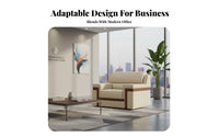 Single-Person Business Couch Professional Appearance Reception Armchair Modern Design Wood Frame Accent for Corporate Clients