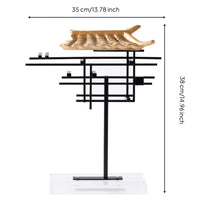 House Sculpture Abstract Sculpture with Metal Frame Classic for Entryway Console