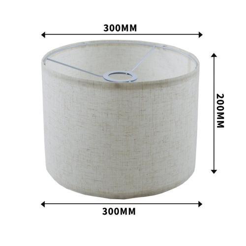 Drum Lampshade Detachable Replacement Lampshade Easy Assembly Floor Lamp Shade with Fitter for Homeowners, Living Room, Bedroom