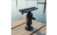 Adjustable Hydrographic Device Mount with Round Base Rotatable Kayak Bracket with Strap for Kayakers