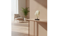 Horse Head Sculpture Faux-Jade Horse Head Statue Translucent for Reception Area