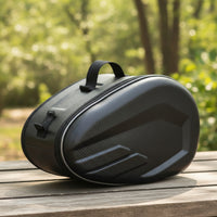 Waterproof Hard Saddle Bags with Mounting Brackets Wear-Resistant Motorcycle Hard Saddle Bags Carbon Fiber Style Motorcycle Bag with Strap Mounting Long-Lasting for Commuters