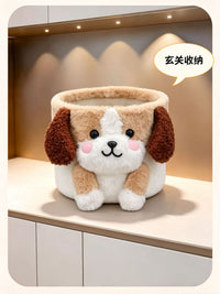 Creative Flower Dog Storage Basket Desktop Organizer