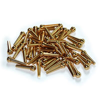 Acoustic Guitar Bridge Pins Set - 6 Copper Pins for Guitar and Ukulele