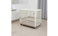 Spacious Interior Multi-Level Feline Enclosure Sturdy Construction Resin Feline Condo With Wheels Stackable Pet Crate Rust-Proof for Indoor
