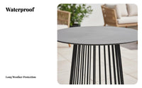 4 Pieces 4-Piece Woven Conversation Group Weather-Resistant Patio Set for Adults