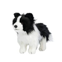 Border Collie Stuffed Dog Soft Border Collie Stuffed Toy Plushie Fuzzy Surface Washable for Children, Shelf Display, Bedroom