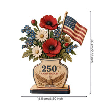 Patriotic Flag Vase Desktop Patriotic Flag Vase Decor Anniversary Design