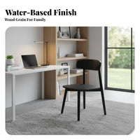 Upholstered Seat Wooden Chair Nordic design Kitchen Seating Minimalist Aesthetic Ergonomic for Design lovers, Families