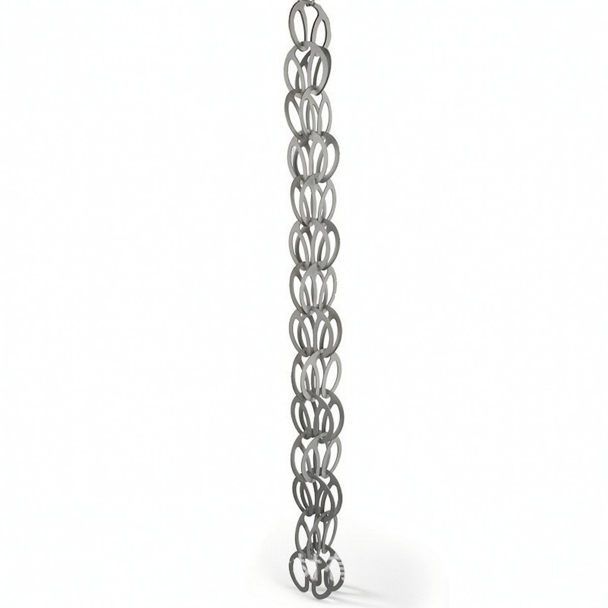 Rain Chain with Oval Links Decorative Hardware Architectural for Gardens, Patios
