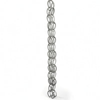 Rain Chain with Oval Links Decorative Hardware Architectural for Gardens, Patios