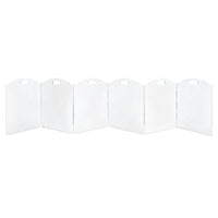 6 Pieces Folding Pet Gate Clear Acrylic Pet Gate Lightweight for Doorways, Dogs