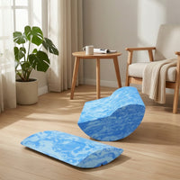 2 Pieces Marbled Balance Exercise Tool with Rocker Slim-Profile Exercise Wedge Lightweight Foam Rocker Compact for Pilates Practitioners