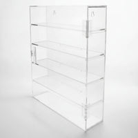 Acrylic Display Cabinet with Shelves Transparent Wall-Mounted Display Cabinet spaceSaving Storage Organizer for Figurines, Miniatures