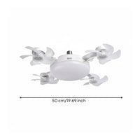Wireless Control Fan Light Silent Operation E27 Socket Fan Light Easy