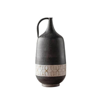 Iron Vase Farmhouse Metal Flower Vase Minimalist for Entryway, Shelf