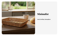 Round Woven Platter adaptable Storage Basket Lightweight for Cafe Owners