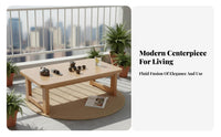 Collapsible Oval Table Foldable Design Oval Coffee Table Space-Saving