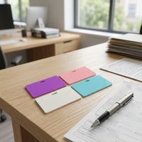 4 Pieces Silicone Memo Board Erasable Stationery Portable for Desk