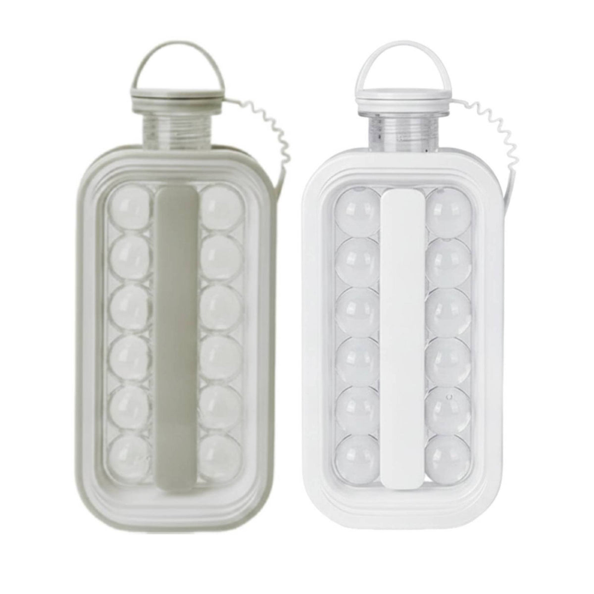 Bottle-Shaped Ice Ball Mold Expandable Drink Accessory Screw-on Cap