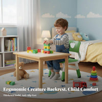Heart Cutout Backrest Chair Ergonomic Design children's Furniture Heavy Duty