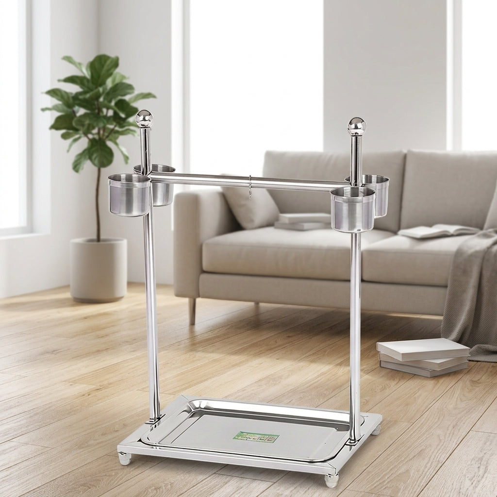Parrot Training Stand with Wheels, Stainless Steel Large Bird Stand Floor Stand, Interactive Bird Play Area and Cockatiel Stand for Avian Training