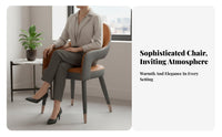 Upholstered Side Chair Light Luxury Household Furniture Modern Design Ergonomic Backrest for home dwellers, Restaurant Owners