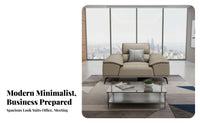 Minimalist Design 3-Piece Business Sofa Set Modern aesthetic Multi-Piece Upholstered Set Professional Look Office Furniture long-lasting Construction for Corporate Buyers, Guests, Waiting Room