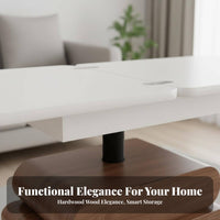 Raise-topTop Coffee Table Space-Saving Transformable Raise-topTop Dining Table Multi-Functional Height-Adjustable for Students