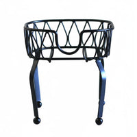 Iron Keg Stand Elevated for Easy Pouring Metal Jar Holder Compact Storage