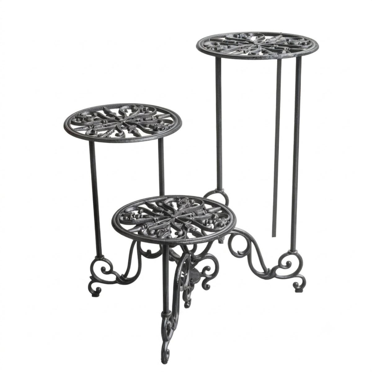 3-Tier Plant Stand Decorative 3-Tier Plant Shelf Tiered for Balcony
