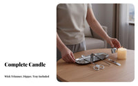 Prevents Soot Candle Tool Set Great Gift Wick Trimmer and Snuffer Set Stainless Steel 4 Piece Candle Care Tools Elegant Design for Enthusiasts, Home Decorators, Homeowners, Holiday Celebrations, Bedroom, Living Room, Meditation Studio