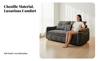 Double-Use-Use Design Folding Couch Bed Space-Saving Pull-out Sofa Bed Easy Conversion 3 in 1 Sleeper Sofa Adjustable Backrest for Apartment Dwellers, Office Workers, Homeowners, Small Areas, Bedroom