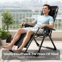 Folding Woven Lounger Portable Adjustable Sun Lounger High Weight Capacity