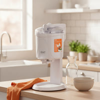 Homemade Countertop Ice Cream Maker Compact Automatic Ice Cream Maker Electric Appliance Space-Saving for Families