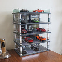 1:24 Scale Model Car Parking Garage Display Rack Storage Shelf