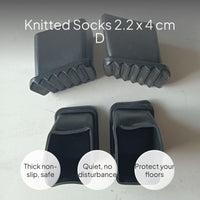 Anti-Slip D Shape Ladder Feet Pads for Indoor Use