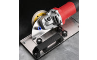 Guided Angle Grinder Chamfering Tool Metal Base Plate Tile Chamfering Tool Portable 45-Degree Bevel Cutter Black Handle