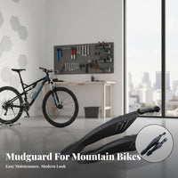 2 Pieces Mountain Bike Fenders Long-Lasting Adjustable Bike Mudguards Adjustable Cycle Fenders Lightweight Cycle Mudguard Set