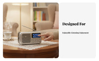 Retro Bluetooth Radio Rechargeable Battery radio Receiver Clear Sound Quality