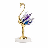 Swan Ornament with Crystal Wings Elegant Swan Figurine Timeless for Homeowners