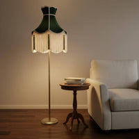Velvet Lampshade Edges Floor Lamp Shade Vintage Design